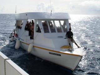 The dive dhoni, used by the Princess Haleema for diving the Maldives - photo courtesy of Daniel Galt